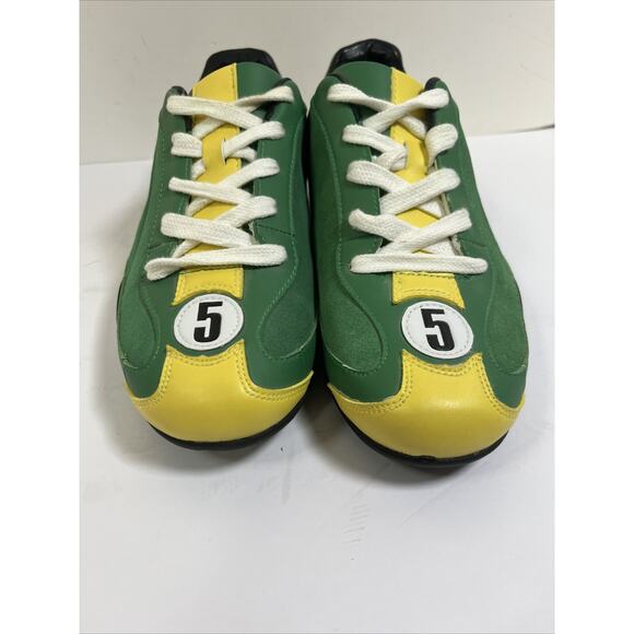 RARE HUNZIKER British Racing Green Leather Casual Driving Shoe Mens 9.5 (42.5) - Picture 6 of 10